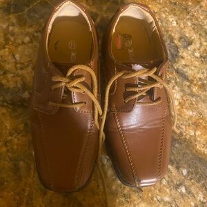 Brown boy's dress shoes